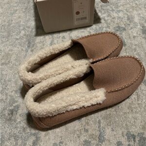 Rothys Merino Wool Sherpa Slippers with Cream Lining